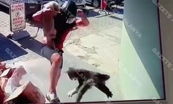 Alanya’da kan donduran video! Kediyi böyle tekmeledi, hassas olan izlemesin!