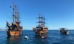 Alanya’dan denizde "Sumud Filosu"na bayraklı destek