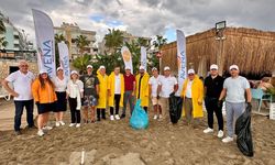Alanya Oba Sahili'nde örnek çevre temizliği
