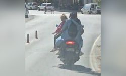 Alanya'da akıl almaz motosiklet yolculuğu