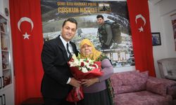 Kaymakam Öztürk'ten şehit annesine anlamlı ziyaret