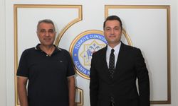 Eski kaymakamdan yeni kaymakama ziyaret
