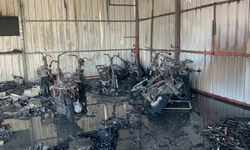 Alanya’da acı bilanço: 10'dan fazla motosiklet kül oldu