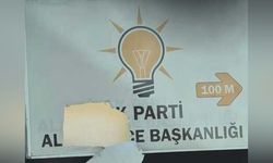 Alanya’da AK Parti tabelasına s*ldırı