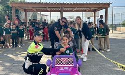 Alanya’da öğrencilere uygulamalı trafik eğitimi