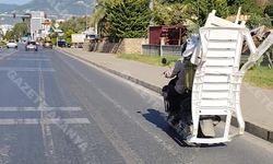 Alanya'da "hayalet" sürücü: Şezlong dile geldi, yola düşüp yürüdü!