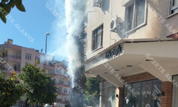 Alanya’da yine yangın! Bu seferde palmiye tutuştu