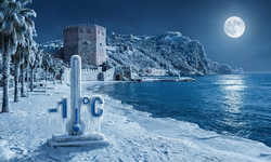 Alanya buz kesecek: Sahilde gece -1 derece şoku!