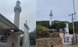 Alanya'da hortum cami minaresini yıktı!