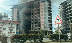 SON DAKİKA! Alanya'da aynı inşaatta ikinci yangın paniği
