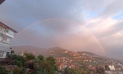 Alanya'da yağış sonrası görsel şölen