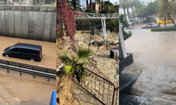 Alanya’da kafe yıkıldı, halk otobüsünü su bastı ve 8 kişi kurtarıldı!