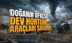 Antalya’da dev hortum araçları savurdu