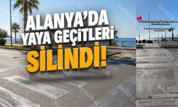 Alanya’da yaya geçitleri silindi! Rus kadın: "Öncelik araçların!"