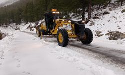 Alanya’nın yüksek kesimlerinde kar seferberliği