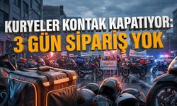 Kuryeler kontak kapatıyor: 3 gün sipariş yok