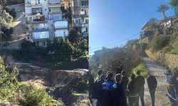 Alanya’da heyelan paniği: Risk altındaki evler tahliye edildi