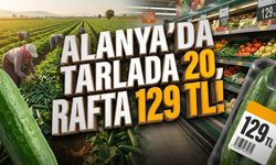 Alanya’da cüzdan yakan sofralar: Tarlada 20, rafta 129 TL!