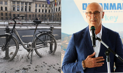 Alanya belediye başkan yardımcısı mahsur kaldı: “Bisikletim dondu!”