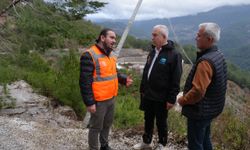 Başkan Osman Tarık Özçelik'ten hasar tespiti