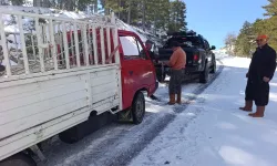 Alanya yaylalarında kar esareti: Ekipler seferber oldu