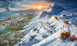 Alanya yollarında kar ve fırtına: Uçuşlar iptal, yollar kapalı, beyaz esaret…