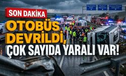 Alanyalıların dönüş yolunda feci kaza: Otobüs devrildi, çok sayıda yaralı var!