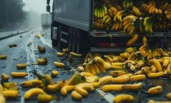 Alanya yolunda muz kuyruğu: Kamyon kasası yerinden çıktı!