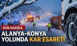 Alanya-Konya yolunda kar esareti: Alacabel geçit vermiyor