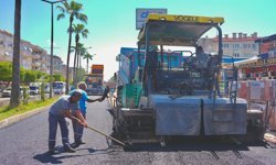 Atatürk Caddesi’nde çalışmalar hızla devam ediyor