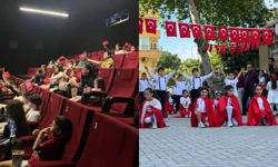 Alanya’da 23 Nisan coşkusu: Hem okulda hem sinemada kutladılar