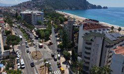 Güzelyalı Caddesi’nde sıcak asfalt çalışması