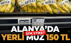 Alanya’da şok etiket: Yerli muz 150 TL
