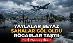 Pisti pas geçtiler! Yaylalar beyaz, sahalar göl oldu, rögarlar taştı!