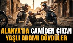 Alanya'da camiden çıkan yaşlı adamı dövdüler