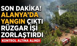 SON DAKİKA! Alanya’da yangın çıktı, rüzgar işi zorlaştırdı