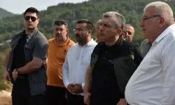 Vali Şahin Sapadere hattında: Alanya'daki yangın drona yansıdı