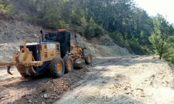 Alanya'nın kırsalında yol seferberliği