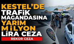 Kestel'de trafik magandasına yarım milyon lira ceza