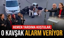 Hemen yardıma koştular: O kavşak alarm veriyor