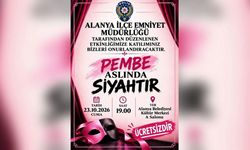 Üniversiteden pembe farkındalık, emniyetten 'Pembe Aslında Siyahtır'