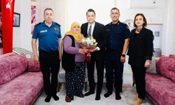 Alanya’da şehit annesine duygulandıran ziyaret