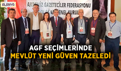 AGF seçimlerinde Mevlüt Yeni güven tazeledi