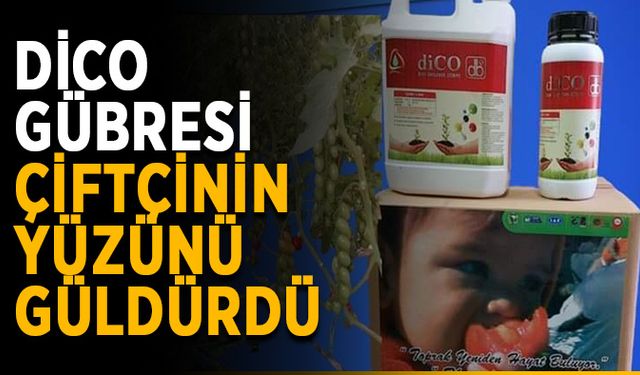 DİCO gübresi çiftçinin yüzünü güldürdü