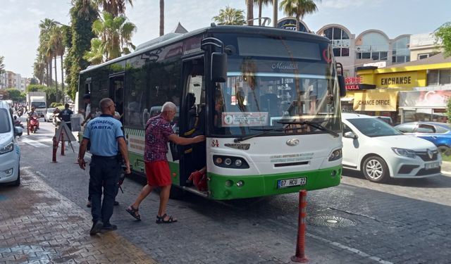 Alanya’da taksi ve otobüs denetimleri sürüyor 