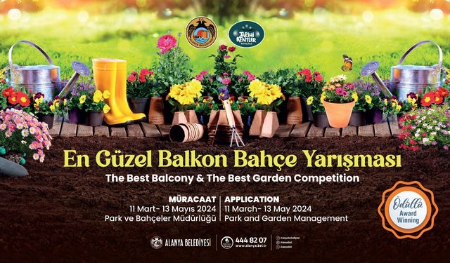 En Güzel Balkon Bahçe Yarışması başvuruları devam ediyor