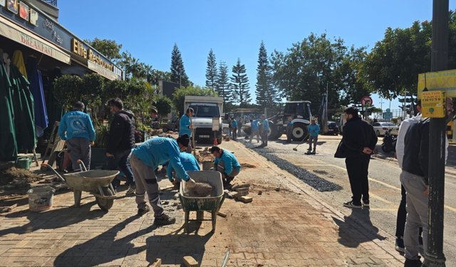Vites yükseltildi: Damlataş ve Kültür Merkezi asfaltlanıyor