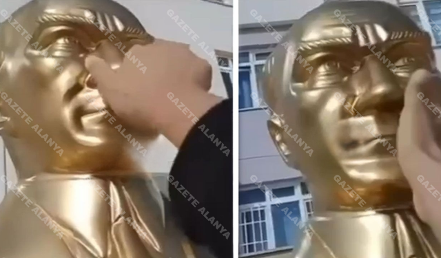 Atatürk büstüne skandal saldırı: Antalya’da büyük saygısızlık
