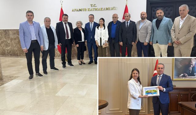 AGF heyetinden Anamur kaymakamına ziyaret