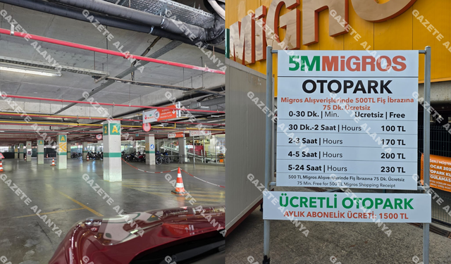 Migros’un otopark kazığı: Alanya’da 500 TL’niz yoksa…